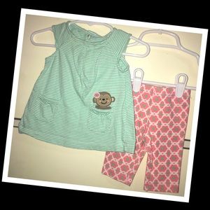 3/$20•Carters 2pc. baby girl outfit🎀EUC🎀